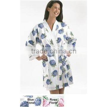 Printed Terry Bathrobe