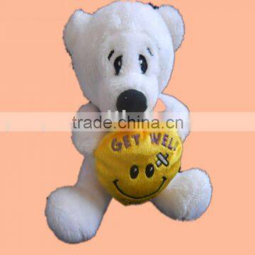 Toy factory supply plush mini teddy bears with smail face