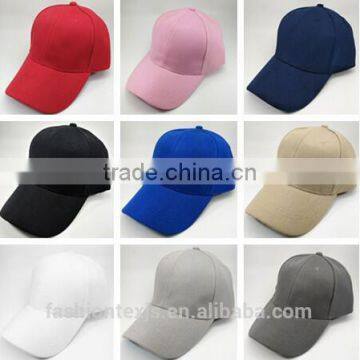 Fasion cotton Blank baseballl cap promotional baseball cap without logo