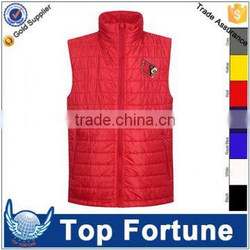 light weight quilted vest varsity uniform