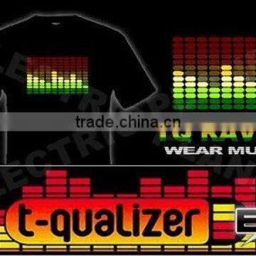 [Super Deal]Wholesale 2009 fashion hot sale T-shirt A35,el t-shirt,led t-shirt