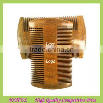 Hot selling OEM logo cheap beard wooden comb