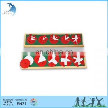 Factory price sell directly montessori educational toy for school kids with PU printing