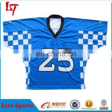 sublimation print grid lacrosse jerseys new design lacrosse apparel polyester mesh lacrosse shirts