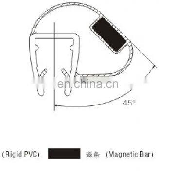 Magnetic Shower Door Seal Strip for Couping 90 Degree Glass Doors photo-2
