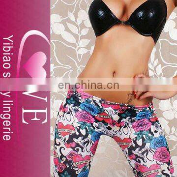 tattoo print leggings