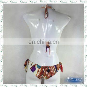 MissAdola Halter Swim Garment Illusion Bikini Brazilian Two Pieces Digital Print Bathing Suit Woman Swimwear (REF-05) photo-2