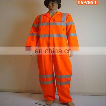 Fire Retardant Orange Disposable Safety Clothes Coverall