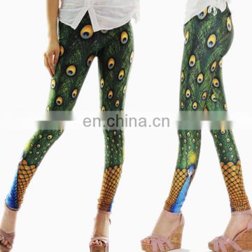 2014 Newest Peacock Patterns Ladies Fashion Trousers