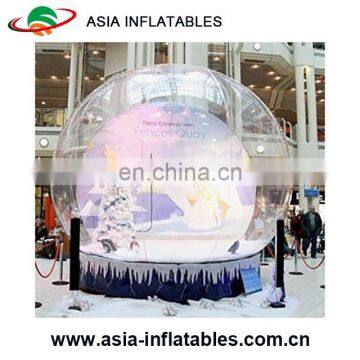 Inflatable Bubble Tent With Backdrop For Taking Photos / Snow Globe For Stage Show