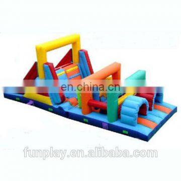 HI Funny game 0.55mm PVC cheap inflatable obstacle course,adult inflatable obstacle course toys,kids inflatable obstacle course