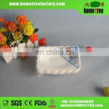 Good Quality BPA Free Plastic Decorative Plate 6pcs
