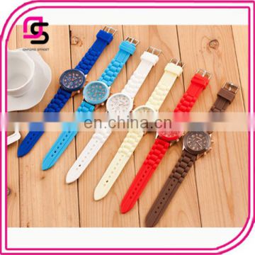 Crazy Selling 2014 New Design Clolourful Women Watch Silicon Watch Korea Watch