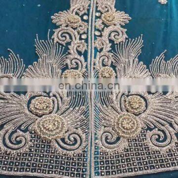 SWAALI NET FABRICS GEORGET CREPE CHIFFON FABRICS HAND WORK EMBROIDERED