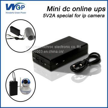 Mini ups applications portable dvd player battery backup black micro monitor ups 5V for printer device