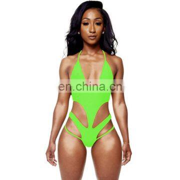 2017 Multi-wears Women Thong Swimsuit Hollow Out Triquini Female Monokini Sexy Trikini Bathing Suits