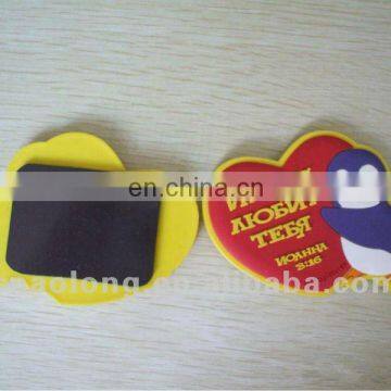 educational custom embossed logo soft pvc 3d fridge magnet