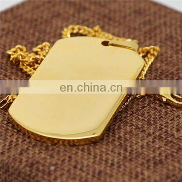 Hot Blank Dog Tag Wholesale Brass Gold Plating Thick High End Durable Metal Pet Dog Tags photo-4