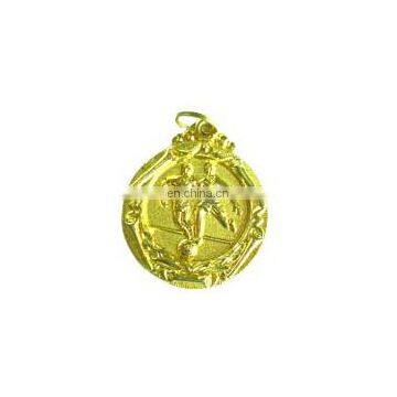 Antique gold sports medals metal for golf