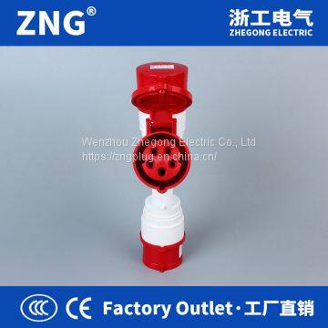 Industrial Plug and Socket 16A5P, 3-way Splitter Industrial Plug and Socket 16A 3P+N+PE photo-3