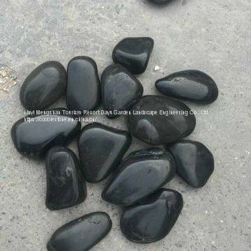 Black pebbles