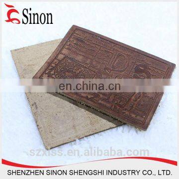 wholesale high quality pu leather labels for jeans