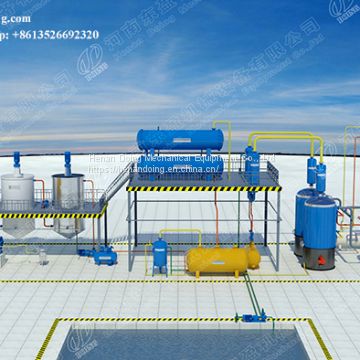 Hot sale waste motor oil to diesel fuel oil refinery plant