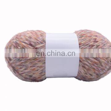 2.6NM 100g 72%Polyester 24%Acrylic 4%Wool Spray Yarn Knitting Fancy Yarn Blended Yarn photo-5