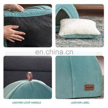 Pet Supplies Smart Design Unique Multi Functional Portable Travel Felt Cat Bed photo-4