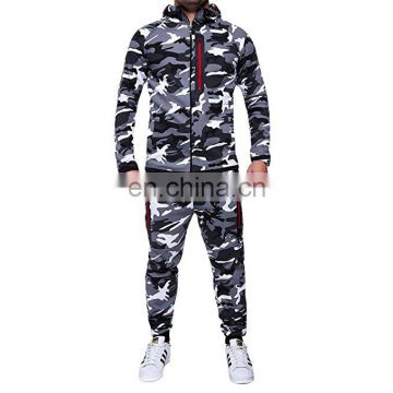 Custom Logo Hoodie Track Suits Sports Sweat Wholesale Training Gym Mens Camo Sweatsuit Cargo Tracksuit Sets