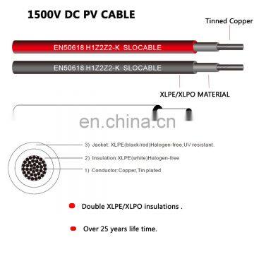 IP68 XLPE/XLPO Insulation 4mm2 PV 0.6/1kv Solar Wire photo-3