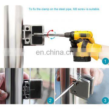 Wholesale Price Square Casting Stainless Steel 316 Handrail Glass Clamp Bracket for Temper Glass photo-4