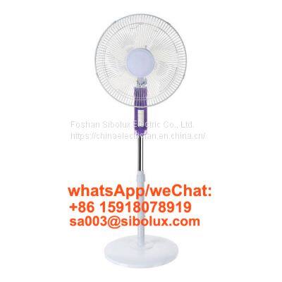 Sibolux 16 inch electric plastic stand fan standing fan with round base