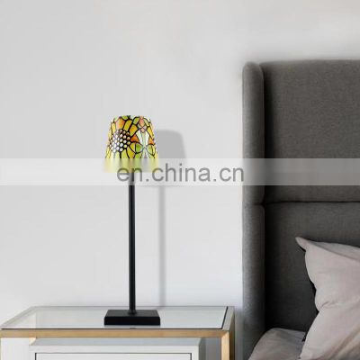 2020 Creative bedroom bed side table lamp for tiffany style table lamps with flower design