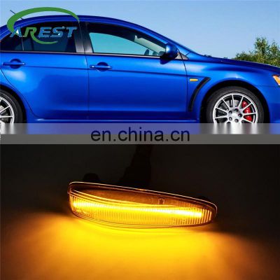 Carest 1Set For Mitsubishi Lancer Evolution Evo X Outlander Sport RVR ASX Mirage LED Fender Side Marker Turn Signal Lights