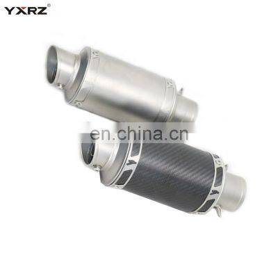 Universal muffler pipe carbon fiber stainless steel 51mm 89mm motorcycle exhaust pipe