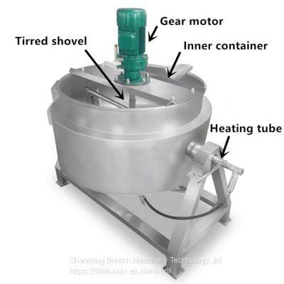 Industrial Cooking Jacketed Kettle Cooking Pot for Sauce on Hot Sale photo-3