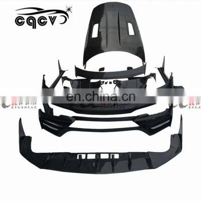 car accessories for porsche cayman 718 with front bumper side skirts front rear diffuser hood