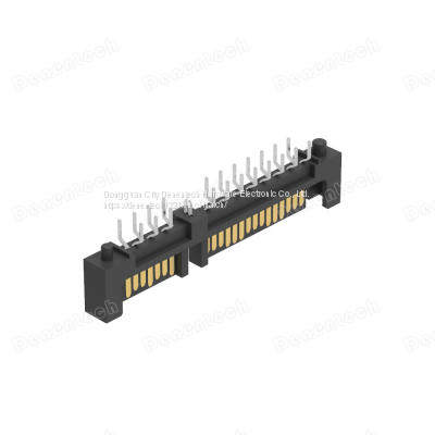 Denentech SATA 7+15 P Male Straight Double Leg With Harpoon Dip 2.10 Connector photo-4