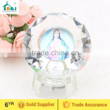 Diamond-shaped Religious Glass Icon Lamp