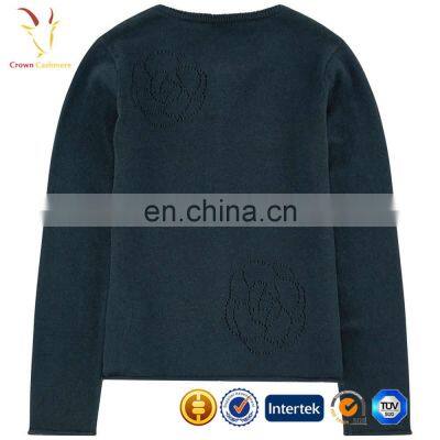 Round Neck Baby Knitted Cardigan Kids Wool Cardigan Sweaters photo-2