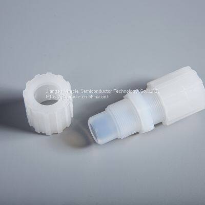 High Temperature Resistant PFA Straight Union Tube Fitting photo-4
