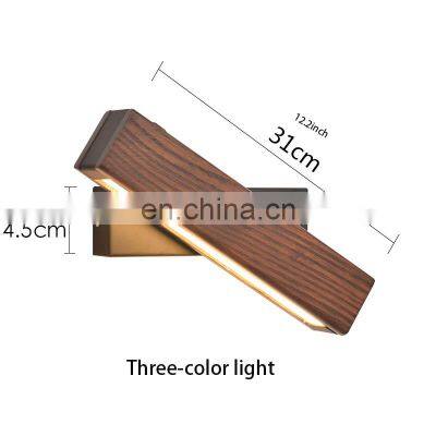 Hot Sell LED Wall Lamp Bedside Reading Room Wood Loft Night Light