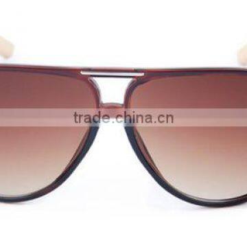 New Model Women Flat Top Wood Bamboo Temple AC Lens Sungalsses photo-4