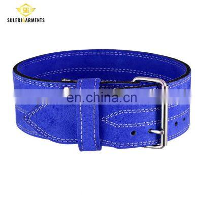 Пояс для силовых упражнений в зале, фитнесе и бодибилдинге, обеспечивающий поддержку спины. Пояс для силовых тренировок, спортивное снаряжение из коровьяка. photo-2