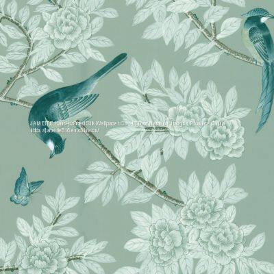 Chinoiserie Silk Wallpaper photo-2
