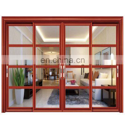 High quality waterproof security aluminium glass sliding door