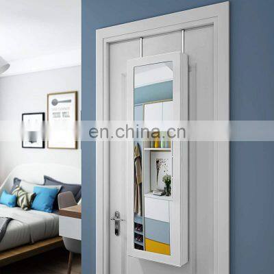 Hanging Wall Mounted Jewelry Cabinets Storage Organizer With Mirror Full Length Mirror photo-5