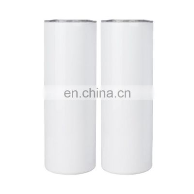 Sublimation Blanks Slim Tumbler Stainless Steel Double Wall 20oz Sublimation Tumbler Straight with Lid