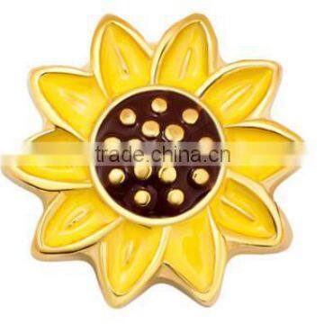Mairen Charms Sunflower Yellow Floating Charms For Memory Locket